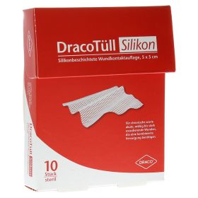 DRACOTÜLL Sil.5x5 cm silikonbes.Wundkont.Aufl. – PZN 9515160 (PZN 9515160) из Германии