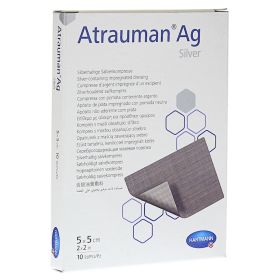 ATRAUMAN Ag 5x5 cm steril Kompressen – PZN 8453965 (PZN 8453965) из Германии