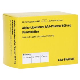 Alpha-Liponsäure AAA-Pharma 600mg – PZN 12415982 (PZN 12415982) из Германии