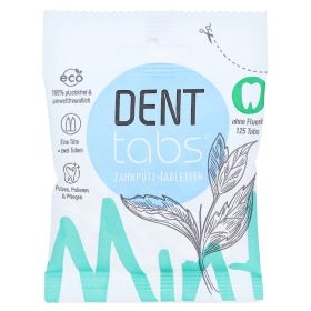 DENTTABS Zahnputztabletten stevia-mint o.Fluorid – PZN 10962533 (PZN 10962533) из Германии