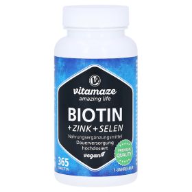 BIOTIN 10 mg hochdosiert+Zink+Selen Tabletten – PZN 12580505 (PZN 12580505) из Германии
