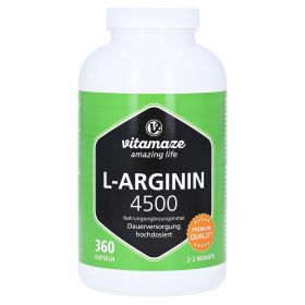 L-ARGININ HOCHDOSIERT 4.500 mg Kapseln – PZN 12580534 (PZN 12580534) из Германии