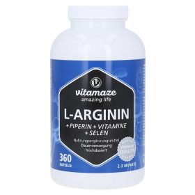 L-ARGININ 750 mg hochd.+Piperin+Vitamine Kapseln – PZN 13815324 (PZN 13815324) из Германии