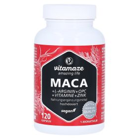 MACA 10:1 hochdosiert+L-Arginin+OPC+Vit.vegan Kps. – PZN 13815330 (PZN 13815330) из Германии
