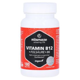 VITAMIN B12 1.000 µg hochdos.+B9+B6 vegan Tabl. – PZN 13834758 (PZN 13834758) из Германии