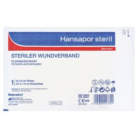 HANSAPOR steril Wundverband 10x15 cm – PZN 14062559 (PZN 14062559) из Германии