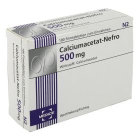 CALCIUMACETAT NEFRO 500 mg Filmtabletten – PZN 434023 (PZN 434023) из Германии