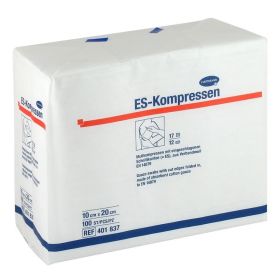 ES-KOMPRESSEN unsteril 10x20 cm 12fach – PZN 1808997 (PZN 1808997) из Германии