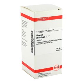 NATRIUM SULFURICUM D 12 Tabletten – PZN 2928195 (PZN 2928195) из Германии