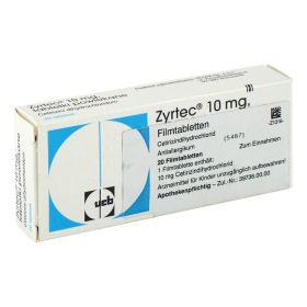 Zyrtec 10mg – PZN 4967029 (PZN 4967029) из Германии