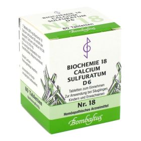 BIOCHEMIE 18 Calcium sulfuratum D 6 Tabletten – PZN 4325012 (PZN 4325012) из Германии