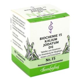BIOCHEMIE 15 Kalium jodatum D 6 Tabletten – PZN 4324768 (PZN 4324768) из Германии