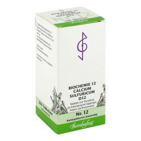 BIOCHEMIE 12 Calcium sulfuricum D 12 Tabletten – PZN 1073969 (PZN 1073969) из Германии
