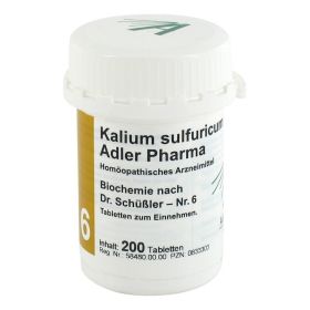 BIOCHEMIE Adler 6 Kalium sulfuricum D 6 Tabletten – PZN 833303 (PZN 833303) из Германии