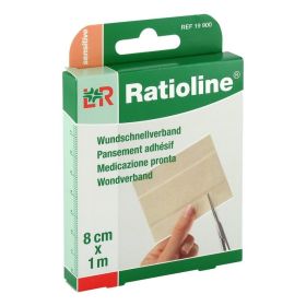RATIOLINE sensitive Wundschnellverband 8 cmx1 m – PZN 1805177 (PZN 1805177) из Германии