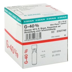 GLUCOSE 40% B.Braun Mini Plasco connect Inf.-L.-K. – PZN 3159304 (PZN 3159304) из Германии