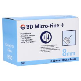 BD MICRO-FINE+ 8 Pen-Nadeln 0,25x8 mm – PZN 11049096 (PZN 11049096) из Германии