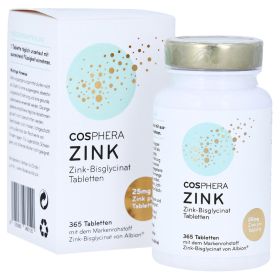 COSPHERA Zink 25 mg Tabletten – PZN 16782134 (PZN 16782134) из Германии