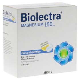 BIOLECTRA Magnesium Brausetabletten – PZN 3154399 (PZN 3154399) из Германии