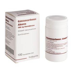 Calciumcarbonat Abanta 500mg – PZN 13967502 (PZN 13967502) из Германии