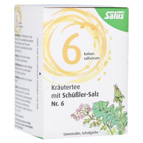 KRÄUTERTEE mit Schüssler-Salz Nr.6 Salus Fbtl. – PZN 13904430 (PZN 13904430) из Германии