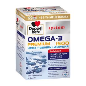 DOPPELHERZ Omega-3 Premium 1500 system Kapseln – PZN 16794143 (PZN 16794143) из Германии