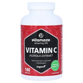 VITAMIN C 160 mg Acerola Extrakt pur vegan Kapseln – PZN 16819328 (PZN 16819328) из Германии