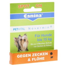 PETVITAL Novermin flüssig f.Hunde bis 15 kg – PZN 6907936 (PZN 6907936) из Германии