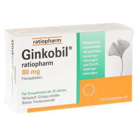 GINKOBIL ratiopharm 80mg – PZN 6680852 (PZN 6680852) из Германии