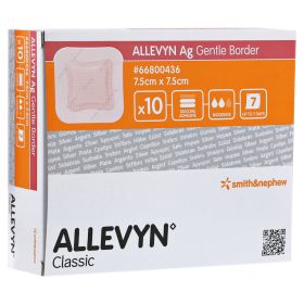 ALLEVYN Ag Gentle Border 7,5x7,5 cm Wundverband – PZN 3296142 (PZN 3296142) из Германии