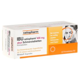 IBU-ratiopharm 400 akut Schmerztabletten – PZN 10019621 (PZN 10019621) из Германии