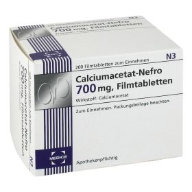 CALCIUMACETAT NEFRO 700 mg Filmtabletten – PZN 4133229 (PZN 4133229) из Германии