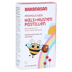 BAKANASAN Propolis Hals- und Husten Pastillen Kids – PZN 15606932 (PZN 15606932) из Германии