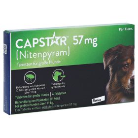 CAPSTAR 57 mg Tabletten f.große Hunde – PZN 1280763 (PZN 1280763) из Германии