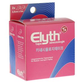 KINESIOLOGIE Tape Elyth 2,5 cmx5 m rot – PZN 10735642 (PZN 10735642) из Германии