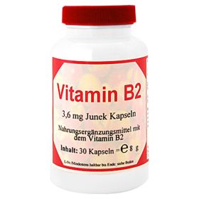 VITAMIN B2 3,6 mg Junek Kapseln – PZN 4132098 (PZN 4132098) из Германии
