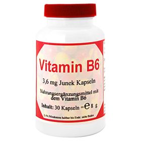 VITAMIN B6 3,6 mg Junek Kapseln – PZN 4132158 (PZN 4132158) из Германии