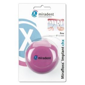 MIRADENT Zahnseide Mirafloss Implant CHX fine – PZN 1163690 (PZN 1163690) из Германии