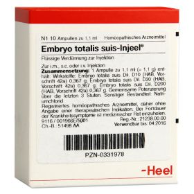 EMBRYO totalis suis Injeel Ampullen – PZN 331978 (PZN 331978) из Германии