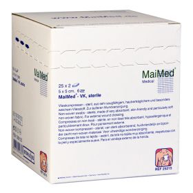 VLIESKOMPRESSEN 5x5 cm steril 6fach – PZN 1280125 (PZN 1280125) из Германии