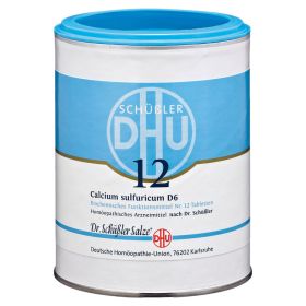 BIOCHEMIE DHU 12 Calcium sulfuricum D 6 Tabletten – PZN 274878 (PZN 274878) из Германии