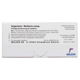 ARGENTUM/BERBERIS comp.Ampullen – PZN 1617990 (PZN 1617990) из Германии