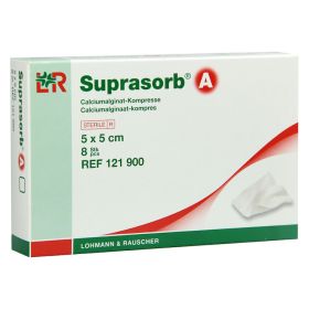 SUPRASORB A Calciumalginat Kompr.5x5 cm – PZN 7402150 (PZN 7402150) из Германии