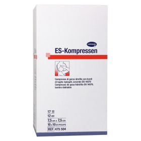 ES-KOMPRESSEN steril 7,5x7,5 cm 12fach Großpackung – PZN 6453984 (PZN 6453984) из Германии