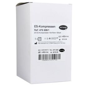 ES-KOMPRESSEN steril 10x10 cm 12fach Großpackung – PZN 6454133 (PZN 6454133) из Германии