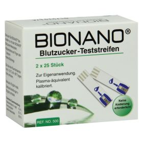 BIONANO Blutzucker-Teststreifen – PZN 6581535 (PZN 6581535) из Германии