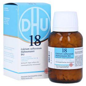 BIOCHEMIE DHU 18 Calcium sulfuratum D 12 Tabletten – PZN 6584456 (PZN 6584456) из Германии