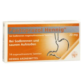 Pantoprazol Hennig bei Sodbrennen 20mg – PZN 8439988 (PZN 8439988) из Германии