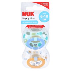 NUK Schnuller Happy Kids Latex 6-18 M – PZN 12576082 (PZN 12576082) из Германии