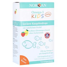 NORSAN Omega-3 Kids Jelly Dragees Vorratspackung – PZN 14325993 (PZN 14325993) из Германии
